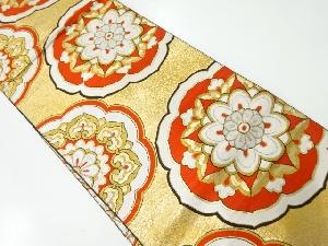 アンティーク　華文模様織出し袋帯（材料）